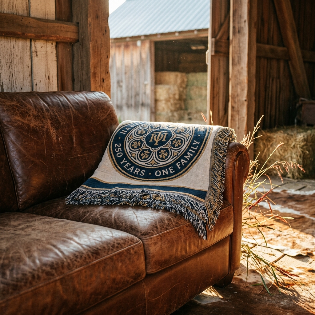 Woven Blanket — 250 YEARS · ONE FAMILY