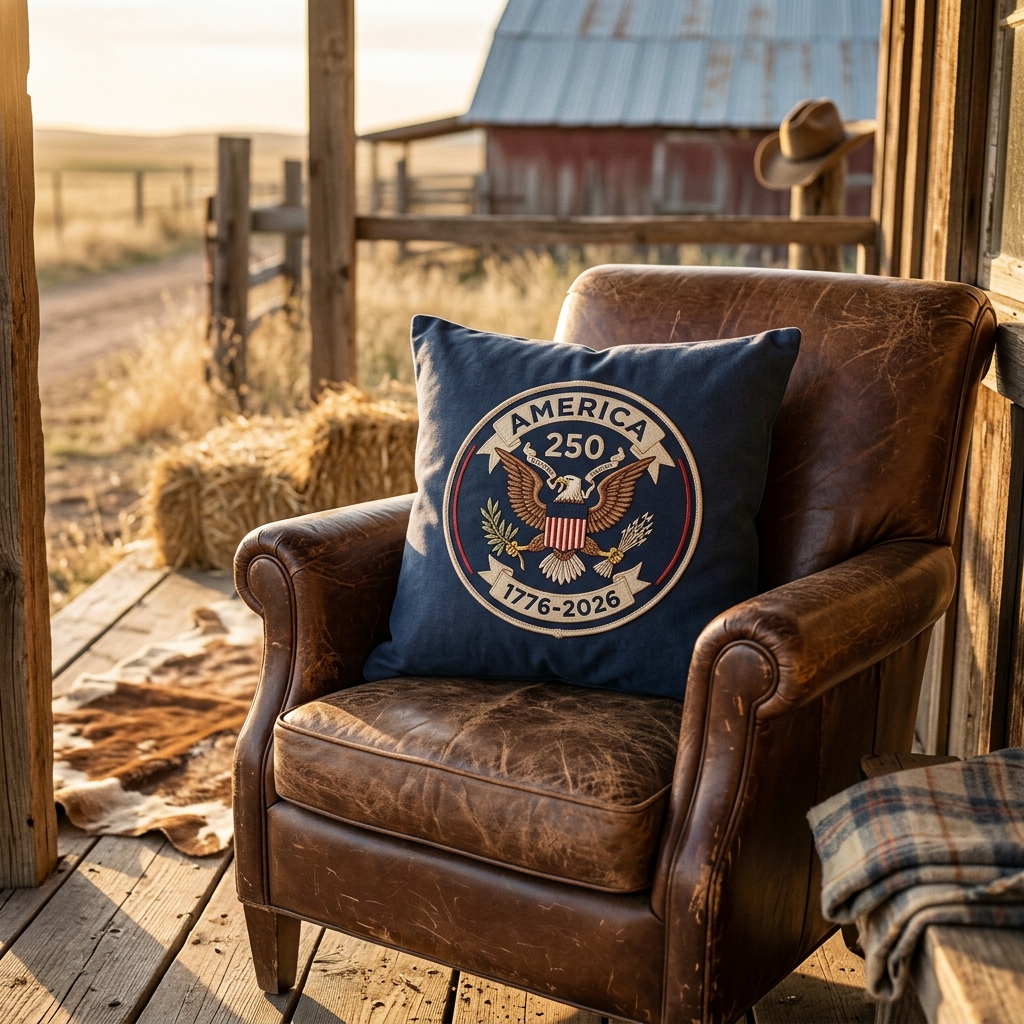 Throw Pillow — AMERICA 250 EAGLE